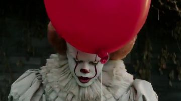 The mask of It / the clown (Bill Skarsgård) in the film It