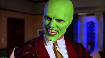 The replica of the green mask Stanley Ipkiss (Jim Carrey) in the movie the Mask