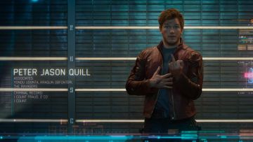 La chaqueta de cuero de Star Lord / Peter Quill (Chris Pratt) en Guardianes de la Galaxia