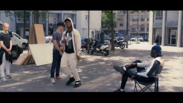 The Nike Air in the clip Networks Niska