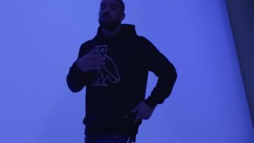 The sweatshirt Owl Drake in her video clip Hotline Bings
