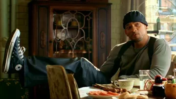 Sneakers Converse CT Hi Black leather officer Del Spooner (Will Smith) in I, Robot