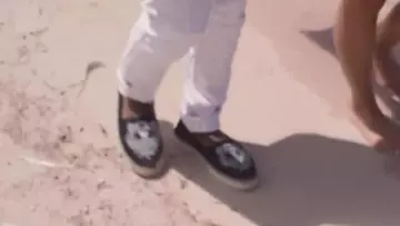 Les espadrilles Kenzo portées par Ninho dans son clip Mamacita