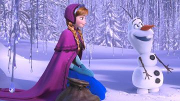 The winter dress of Anna in The snow queen