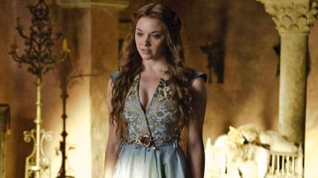 The blue dress and gold Margaery Tyrell (Natalie Dormer) in Game of Thrones