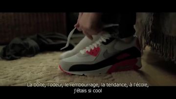 sneakers Nike Air max 90 infrared of Macklemore (child) in his clip Wing$