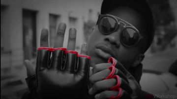 The Ray ban, in the clip Afro Trap Pt. 7 MHD