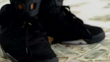 The Air Jordan 6 in the movie clip Make It Rain by Fat Joe