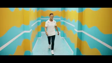 El cuero clásico reebok en el clip angelina de Amine