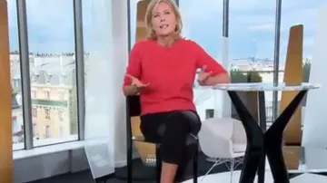 El jersey de cachemira de Claire Chazal en Entrada gratuita del 20/09/2017
