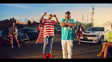 The AF 1 red october, in the clip Ayo Chris Brown