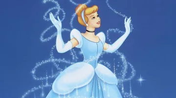 La réplique de la robe de bal en satin bleue porté par Cendrillon dans Cendrillon