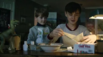 The poster of Beetlejuice in the house Bill ('jaeden Lieberher) in IT