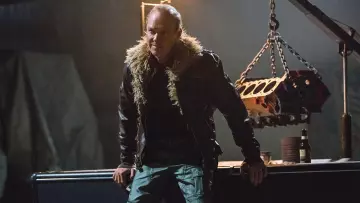 Leather Fur Jacket worn by Adrian Toomes / Vulture (Michael Keaton) as seen in Spider-Man: Homecoming movie