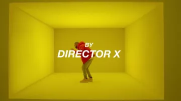 The jean Robert Geller worn by Drake in her video clip Hotline Bling