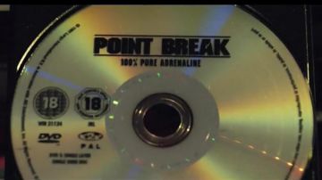 The DVD of "Point Break" in Hot Fuzz
