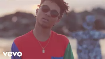 The t-shirt multicolor Rae Sremmurd in her video clip No type