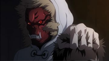 La réplique du masque de Enji Koma dans Tokyo Ghoul