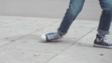 The pair of Converse Chuck Taylor All Star grey in the clip, More Mess, the Kungs
