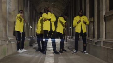 The pair of Vans SK8 in the clip Case from here to there of The Synesia