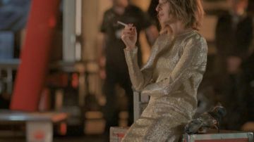 Les sandales à talons d'Andrea Martel (Camille Cotin) dans Dix Pour Cent S02E06