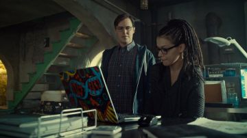 The authentic sweatshirt and shirt worn by Scott (Josh Vokey) in Orphan Black S04E08
