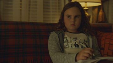 The authentic sweatshirt and t-shirt worn by Kira (Skyler Wexler) in Orphan Black S05E06