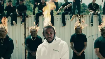 Shoes Giuseppe Zanotti in the clip Humble. of Kendrick Lamar