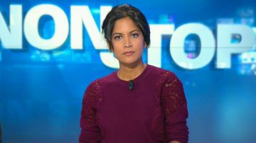Le pull bordeaux de Aurélie Casse dans BFM non stop du 20/09/2017