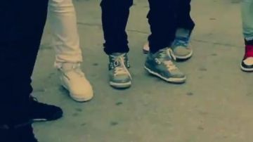 El par de Reebok Ex-O-Fit Hi en el video musical cat daddy de Rej3ctz