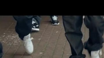 Zapatillas clásicas de nylon negro Reebok en el clip "VLB" de Lino