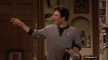 The bottle of jagermeister in the apartment of Ted