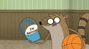 Casquette "I'm eggscellent" de Rigby dans Regular Show