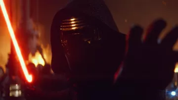 Le masque de Kylo Ren (Adam Driver) dans Star Wars épisode 7 : Le réveil de la Force