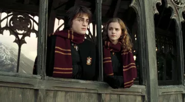 L'écharpe de la maison Gryffindor portée par Harry Potter (Daniel Radcliffe) dans Harry Potter et l'ordre du phenix