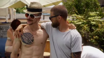 Sunglasses, BluBlocker White Aviator Jay Kulina on ' Kingdom "