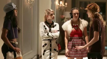 The dress is 60s of Grace in Scream Queen