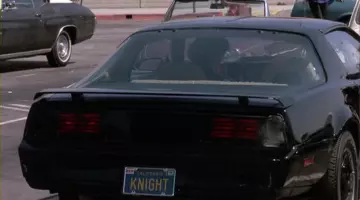 La plaque d'immatriculation "Knight" de Kitt dans K2000
