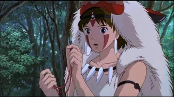 Le collier de San dans Princesse Mononoké