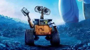 La estatuilla Wall-E en la película animada Wall-E