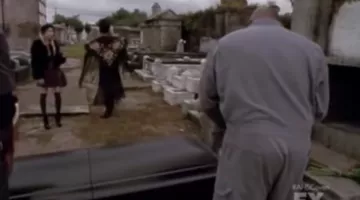 Platforms leather of Madison Montgomery in American Horror Story