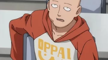 Sudadera "Oppai" de Saitama en One-Punch Man
