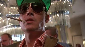 La visera verde "Las Vegas" de Raoul Duke (Johnny Depp) en Las Vegas Parano