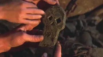 The key to a pirate's treasure of Willy the one-eyed man in The Goonies