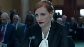 Pendientes de Elizabeth Sloane (Jessica Chastain) en Miss Sloane