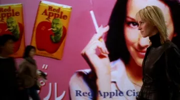 El anuncio del cigarrillo Red Apple en Kill Bill Vol. 1