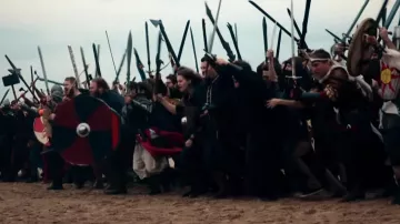 La plage de Merville-Franceville-Plage en Normandie avec l’armée Cidre et Dragon dans la saison 8 de Noob