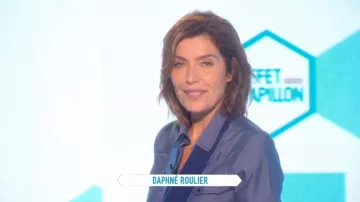 La camisa efecto denim Lacoste de Daphné Roulier en L'effet papillon del 01/10/2017