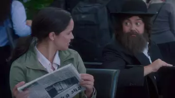 Le blouson Madewell de Amy Santiago (Melissa Fumero) dans Brooklyn Nine-Nine S05E02