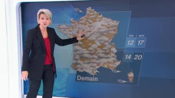 Le top rouge de Nathalie Rihouet dans La météo de Télématin du 02/10/2017